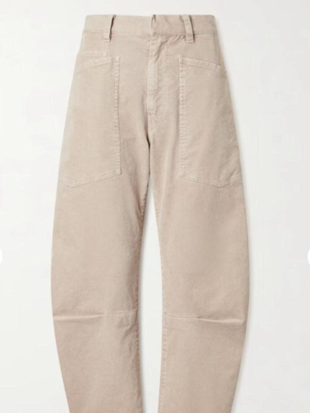 Nili Lotan Shon Cream Cotton Wide Leg Pants Size 2